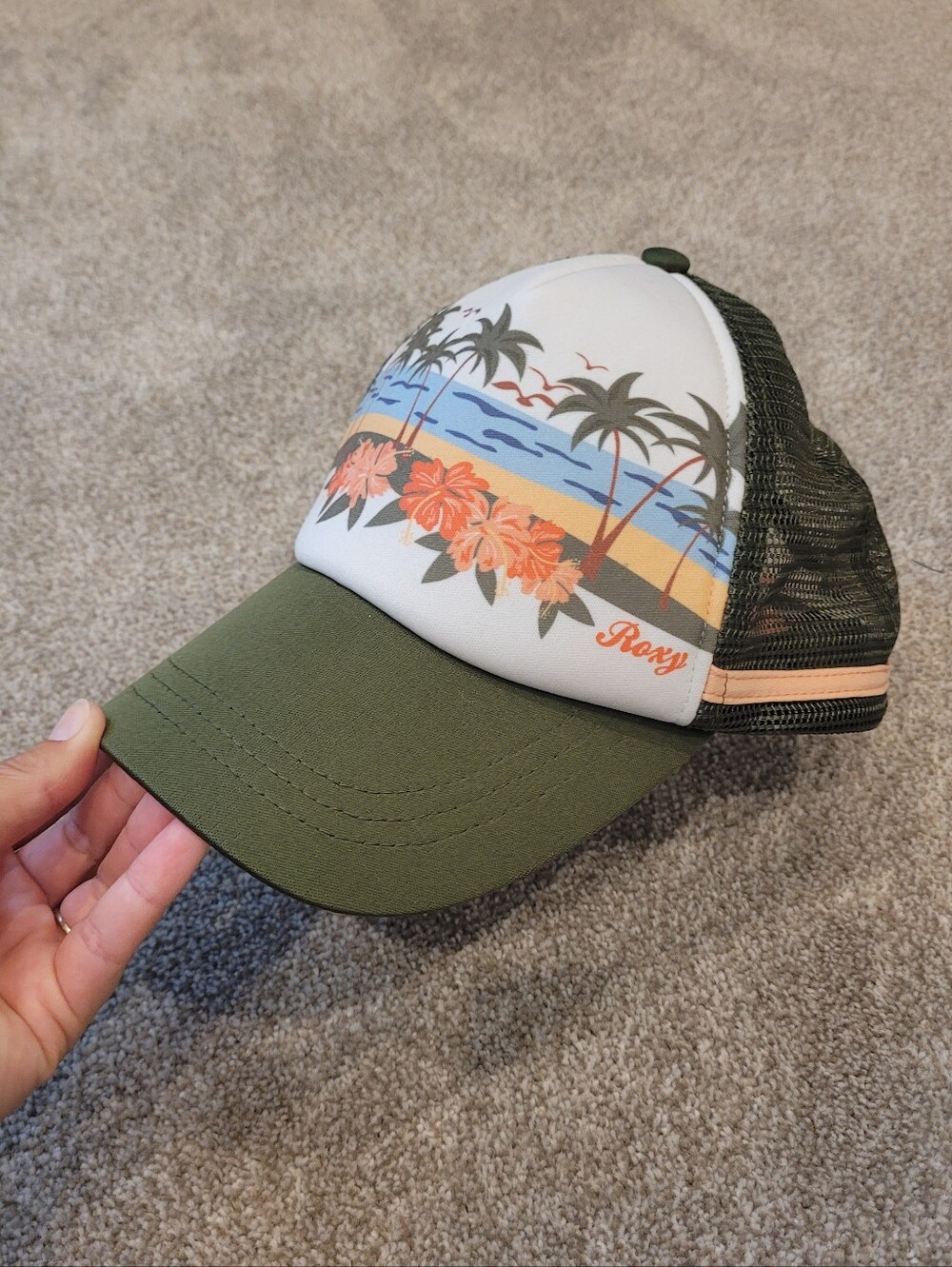 Roxy Womens Tropical Print Trucker Hat